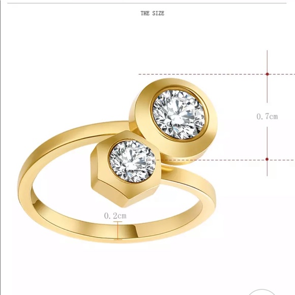 AISHA ♡ SILVER AAA Cubic Zirconia RING Size 9 - Picture 7 of 7